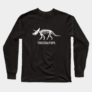 Triceratops skeleton Long Sleeve T-Shirt